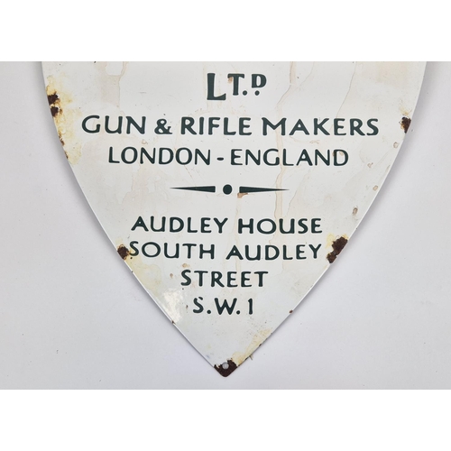 373 - REPRODUCTION J. PURDY AND SONS SIGN, vintage style enamel, aged finish, 50cm H x 39cm W.