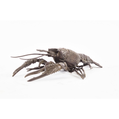 389 - ARTICULATED LOBSTER, Japanese style, 25cm L x 16cm W.