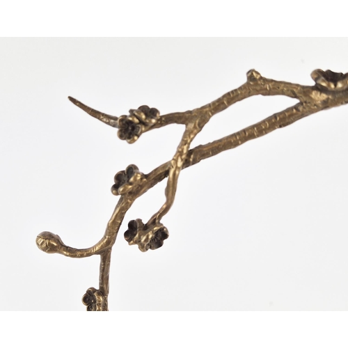 434 - CANDELABRA, a pair, ceramic and gilt metal, 67cm H approx each. (2)