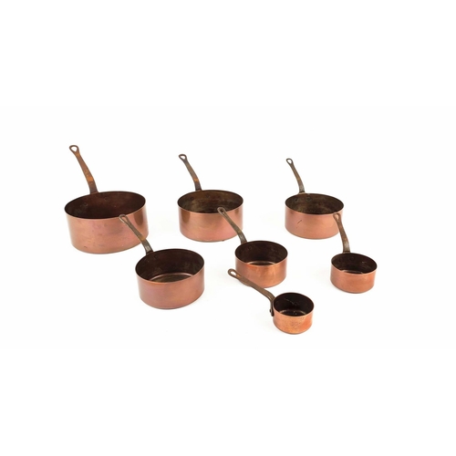 440 - BATTERIE DE CUISINE, a set of seven pieces.