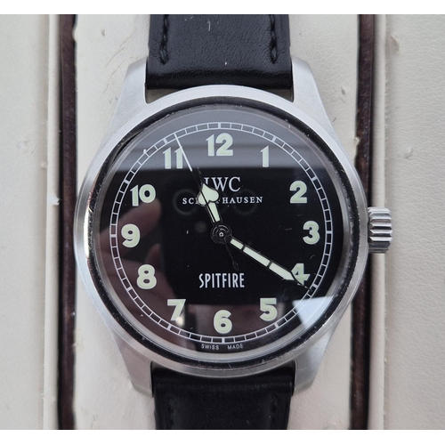 80 - IWC MARK XV SPITFIRE SPITFIRE AUTOMATIC PILOTS WRIST WATCH, Ref 2827899, edition 099/1000, black lea... 