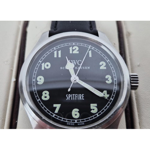 80 - IWC MARK XV SPITFIRE SPITFIRE AUTOMATIC PILOTS WRIST WATCH, Ref 2827899, edition 099/1000, black lea... 