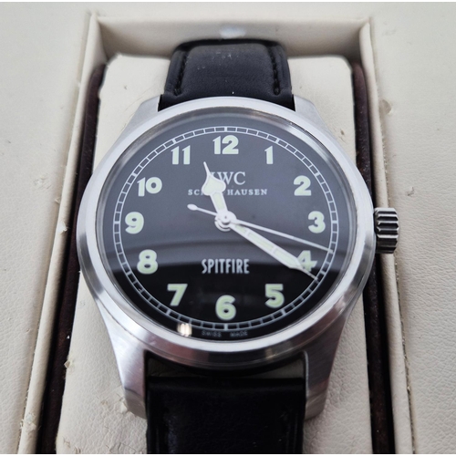 80 - IWC MARK XV SPITFIRE SPITFIRE AUTOMATIC PILOTS WRIST WATCH, Ref 2827899, edition 099/1000, black lea... 