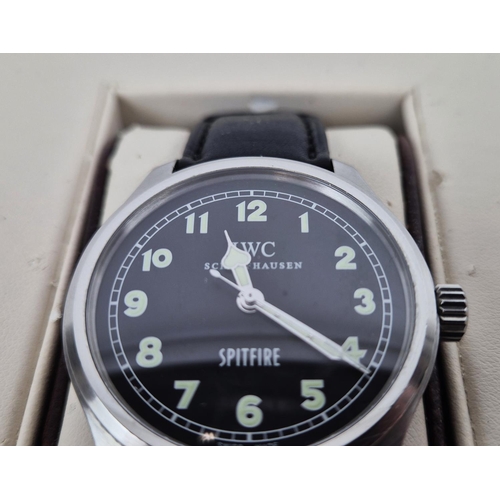 80 - IWC MARK XV SPITFIRE SPITFIRE AUTOMATIC PILOTS WRIST WATCH, Ref 2827899, edition 099/1000, black lea... 