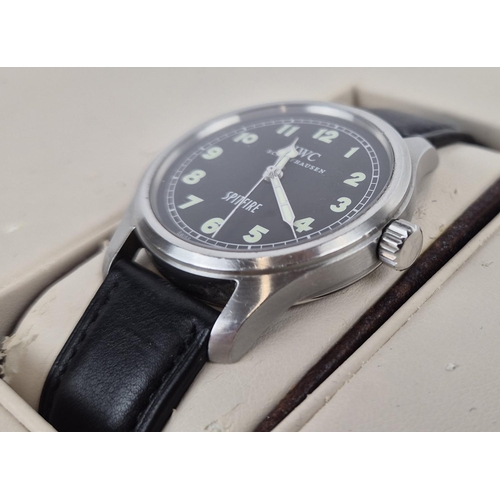 80 - IWC MARK XV SPITFIRE SPITFIRE AUTOMATIC PILOTS WRIST WATCH, Ref 2827899, edition 099/1000, black lea... 