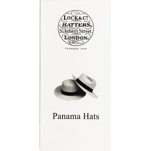 9 - LOCK & CO GENUINE PANAMA HAT, from Hatters of St. James's Street, London, size 7 3/8 or 60, leather ... 