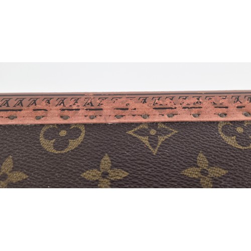 21A - LOUIS VUITTON BOÎTE À FLACONS VANITY CASE, monogram coated canvas exterior with logo stamped trim, b... 