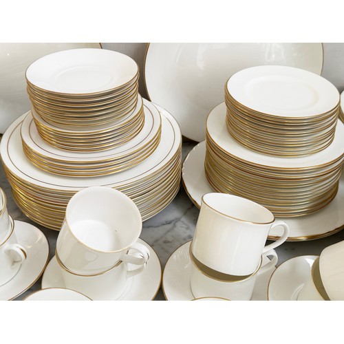 583 - DINNER SERVICE, English Fine Bone China, Royal Worcester, 'Strathmore' gold, an extensive service wi... 