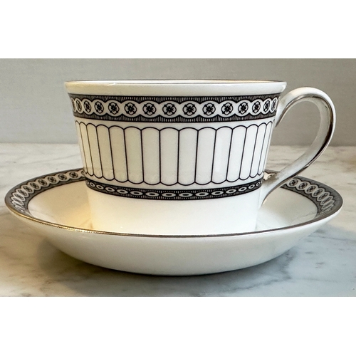 543 - DINNER SERVICE, English Fine Bone China, Wedgwood 'Contrasts', eight settings, including dinner plat... 