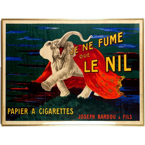 236 - LEONETTO CAPPIELLO, ‘Je ne Fume que le Nil’ French original lithographic poster, 1912, 62inches x 47... 