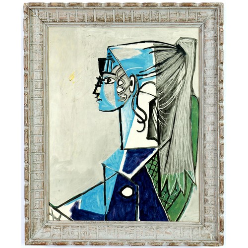 240 - PABLO PICASSO, 'Sylvette', off-set lithograph, vintage French frame, 42cm x 54cm. (Subject to ARR - ... 