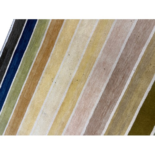 264 - CONTEMPORARY STRIPED CARPET, 309cm x 243cm.