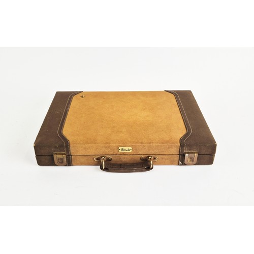 47 - HARRODS BACKGAMMON TRAVEL CASE, 40cm x 25cm.