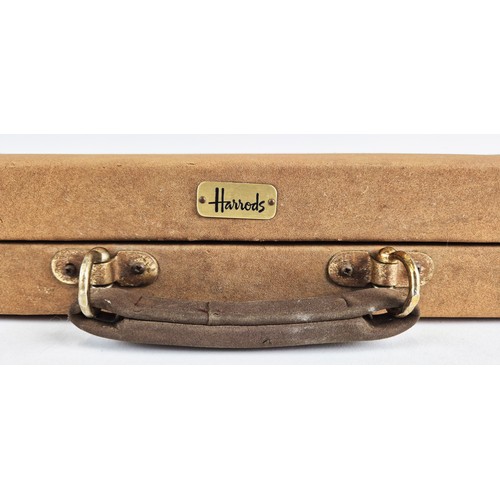 47 - HARRODS BACKGAMMON TRAVEL CASE, 40cm x 25cm.