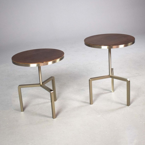 418 - FLEXFORM KIDD TABLES, A GRADUATED PAIR. by Antonio Citterio, 40cm diam. x 53cm H at largest approx. ... 
