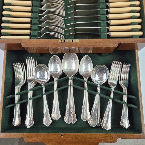 JAMES DIXON & SONS. CUTLERY SERVICE. Silver plated, eight place