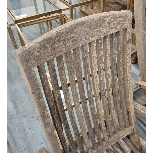 638 - INDIAN OCEAN BURNHAM STEAMER CHAIRS, A PAIR. 62.5cm W approx. (2).