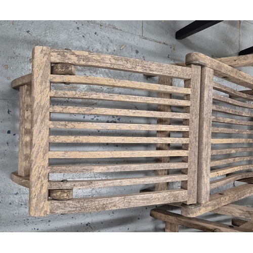 638 - INDIAN OCEAN BURNHAM STEAMER CHAIRS, A PAIR. 62.5cm W approx. (2).