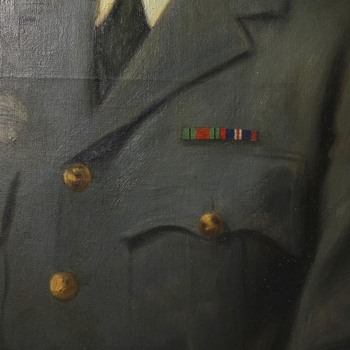 14 - 20TH CENTURY BRITISH SCHOOL. PORTRAIT OF CEDRIC BOYD. oil on canvas, indistinctly signed and dated 1... 