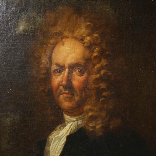 2 - 18TH CENTURY SCHOOL. PORTRAIT OF DANIEL RAGUENEAU. oil on canvas, 92cm x 76cm, framed. Provenance: b... 
