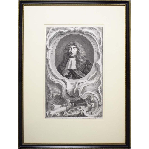 46 - JACOBUS HOUBRAKEN (1698-1780). THE HEADS OF ILLUSTRIOUS PERSONS OF GREAT BRITAIN (10). a set of ten ... 