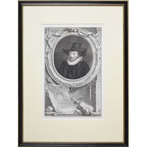 46 - JACOBUS HOUBRAKEN (1698-1780). THE HEADS OF ILLUSTRIOUS PERSONS OF GREAT BRITAIN (10). a set of ten ... 