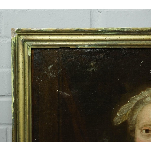 5 - 18TH CENTURY SCHOOL. PORTRAIT OF MARIE ANNE RAGUENEAU. oil on canvas, 89cm x 72cm, framed. Provenanc... 