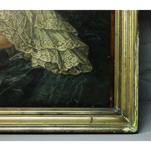 5 - 18TH CENTURY SCHOOL. PORTRAIT OF MARIE ANNE RAGUENEAU. oil on canvas, 89cm x 72cm, framed. Provenanc... 