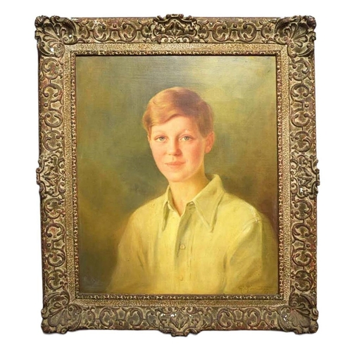 13 - 20TH CENTURY BRITISH SCHOOL. PORTRAITS OF ROBIN AND MICHAEL BOYD (2). a pair of oil on canvas, indis... 