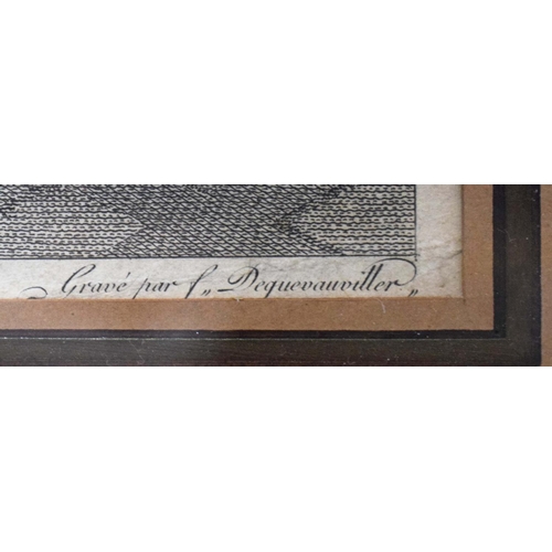 56 - FRANÇOIS DEQUEVAUVILLER (FRENCH 1745-1817) AFTER NICOLAS LAVRINCE. L'ASSEMBLEE AU SALON AND L'ASSEMB... 