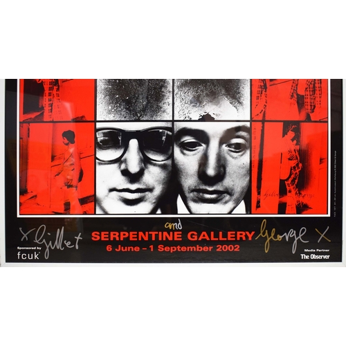 38 - GILBERT & GEORGE. SERPENTINE GALLERY POSTER (2). signed, 101cm x 70cm, together with another unframe... 