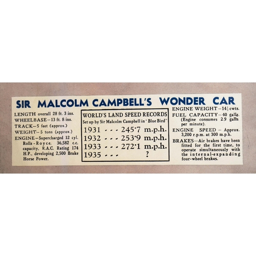 100 - BLUE BIRD 1935. colour lithograph on paper, 57cm x 71cm, framed.