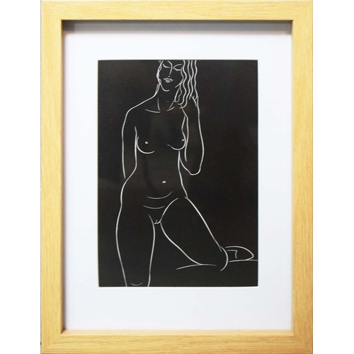 106 - ERIC GILL. NUDES (8). a set of eight off-set lithographs, 26.5cm x 20.5cm, framed.