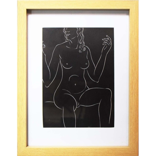 106 - ERIC GILL. NUDES (8). a set of eight off-set lithographs, 26.5cm x 20.5cm, framed.