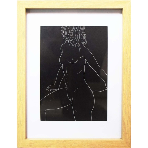 106 - ERIC GILL. NUDES (8). a set of eight off-set lithographs, 26.5cm x 20.5cm, framed.
