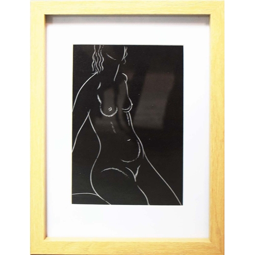 106 - ERIC GILL. NUDES (8). a set of eight off-set lithographs, 26.5cm x 20.5cm, framed.