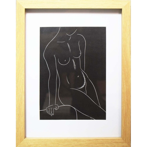 106 - ERIC GILL. NUDES (8). a set of eight off-set lithographs, 26.5cm x 20.5cm, framed.