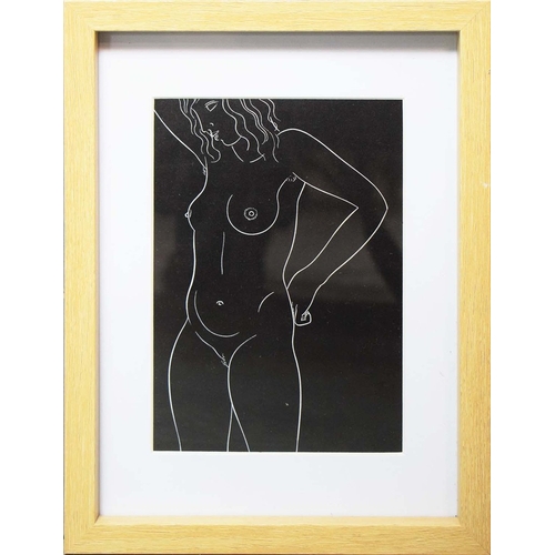 106 - ERIC GILL. NUDES (8). a set of eight off-set lithographs, 26.5cm x 20.5cm, framed.