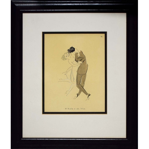 11 - PIERRE MOURGUE (FRENCH 1890-1969). DANCERS (8). a set of eight pochoir plates, Edition of 500, produ... 