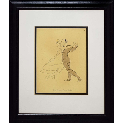 11 - PIERRE MOURGUE (FRENCH 1890-1969). DANCERS (8). a set of eight pochoir plates, Edition of 500, produ... 