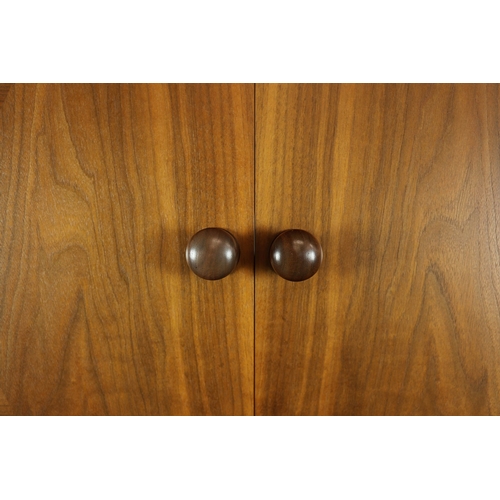 117 - MEDIA CABINET. with three drawers to base, 50.5cm D x 111cm W x 210cm H approx.