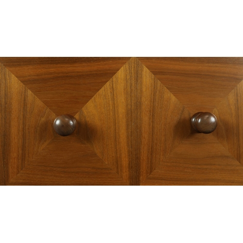 117 - MEDIA CABINET. with three drawers to base, 50.5cm D x 111cm W x 210cm H approx.