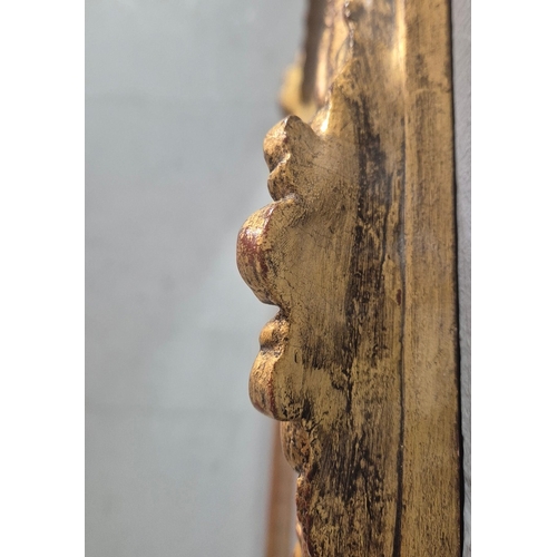 261 - VICTORIAN STYLE OVERMANTLE WITH A GILT FRAME. 90cm H x 135cm W.