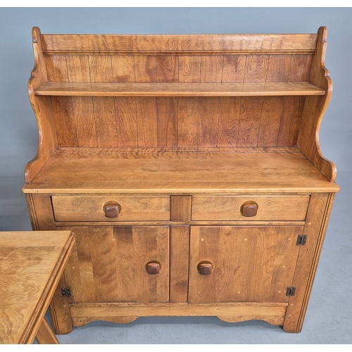 268 - DINING SUITE BY IMPERIAL RATTAN CO LTD ONTARIO (6). solid Canadian maple comprising  table, 76cm H x... 