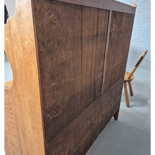 268 - DINING SUITE BY IMPERIAL RATTAN CO LTD ONTARIO (6). solid Canadian maple comprising  table, 76cm H x... 