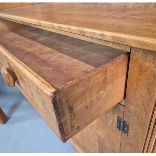 268 - DINING SUITE BY IMPERIAL RATTAN CO LTD ONTARIO (6). solid Canadian maple comprising  table, 76cm H x... 