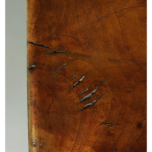 283 - 19TH CENTURY CHINESE EXPORT CAMPHORWOOD AND BRASS BOUND TRUNK. with a pair of interior trays, 58cm H... 