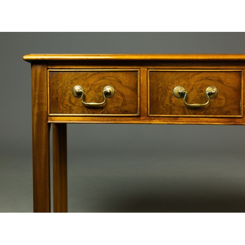 290 - GEORGIAN STYLE WALNUT HALL TABLE. With six drawers
77cm H x 168cm W x 32cm D.