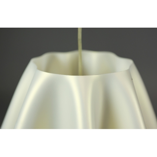 293 - 1990s ITALIAN FOULARD PENDANT LIGHT BY FRANCESCO PARETTI FOR SLAMP. 48cm H x 45cm W
Adjustable heigh... 