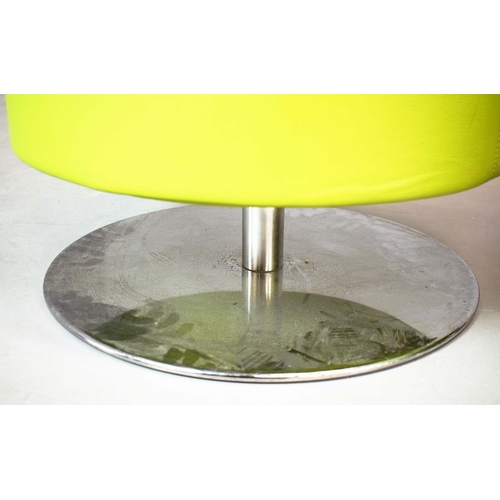 306 - SWEDESE SWIVEL FOOTSTOOLS (3). three.